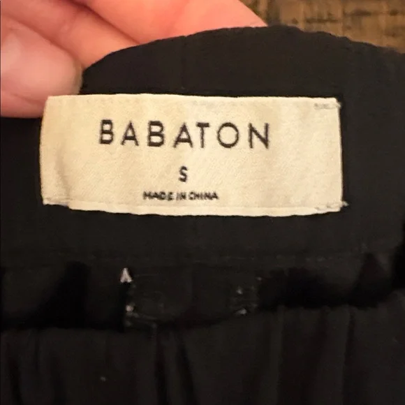 Babaton Black Elastic Waist Dress Pants - Picture 3 of 8
